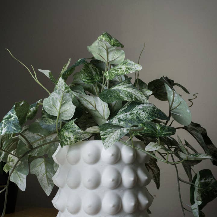 Jardinière Boob, Body Plant Pot en plastique imprimé en 3D, blanc pour la vente par alterly