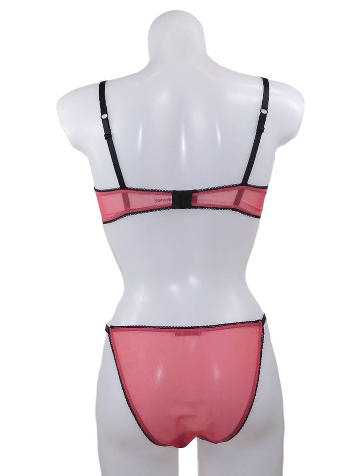 fishbelly - Wholesale Ondergoed - Dames - Ravena Naughty Red - open string slipje2