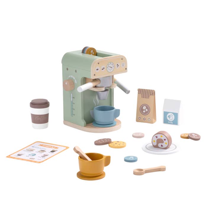 Ensemble de jeu de machine à café en bois pour enfants pour la vente par tokiplay