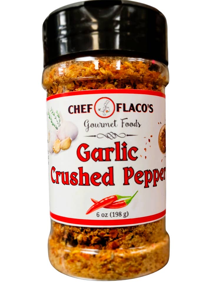 Wicked Provisions - Piment écrasé à l'ail pour la vente par Chef Flaco's Gourmet Foods