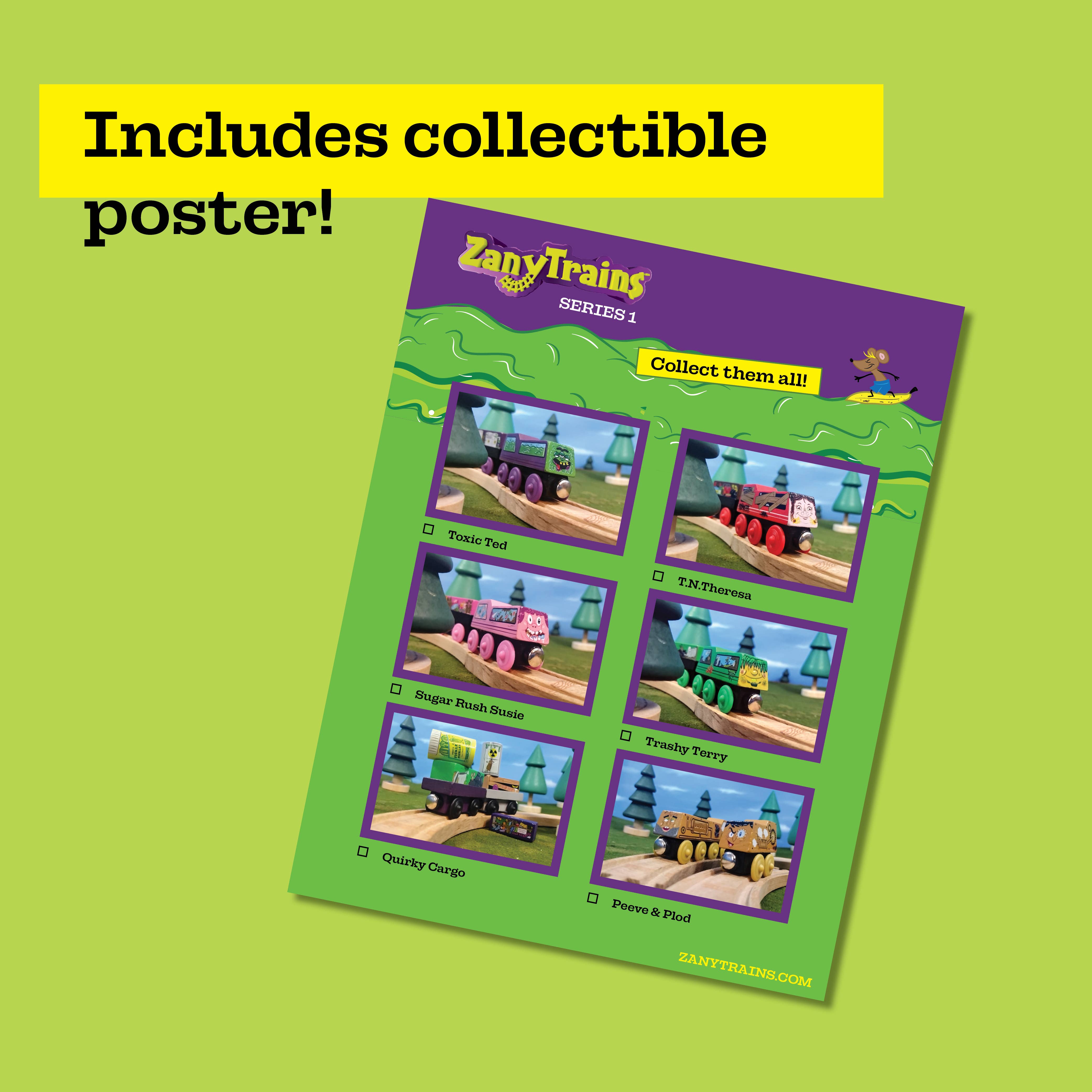 Twinkle Toys LLC - Wholesale Houten speelgoed - Kinderen - 15 stuks - Houten verkeersborden - Zany Trains8