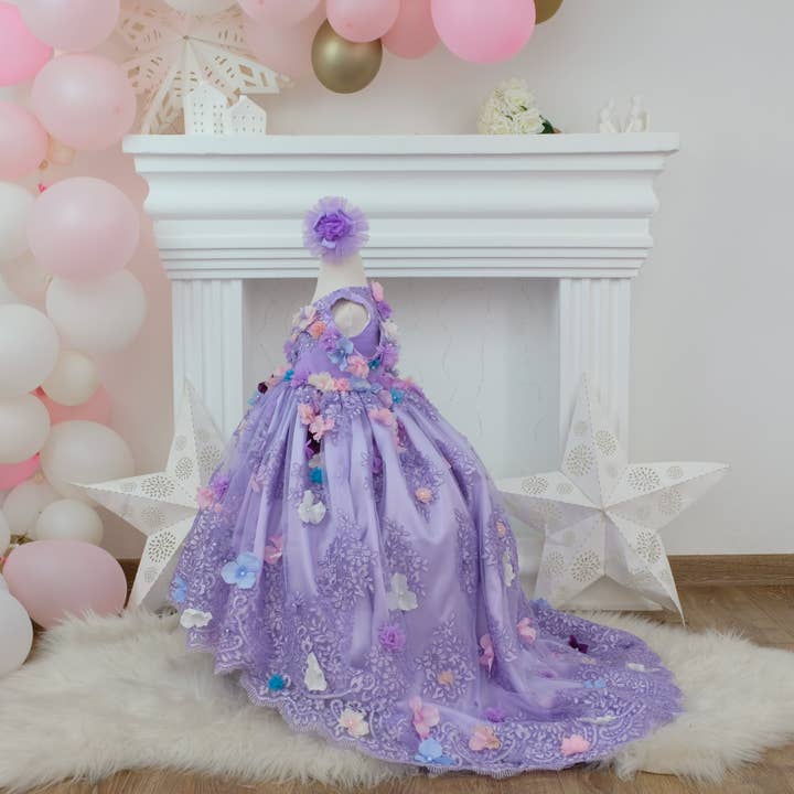 My Baby By Merry - Wholesale Dress - Kids - Quinceanera Dress Puffy Lilac
