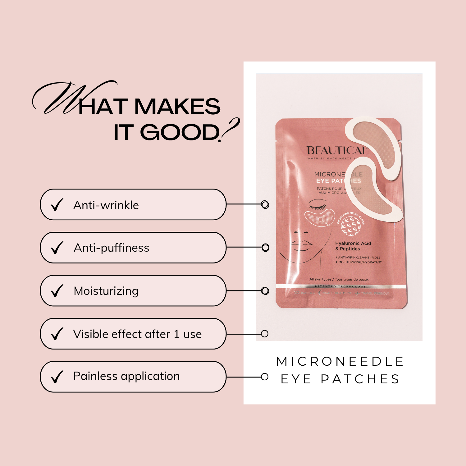 BEAUTICAL – wholesale Mask för ögonbehandling – BEAUTICAL microneedle-ögonplåster3