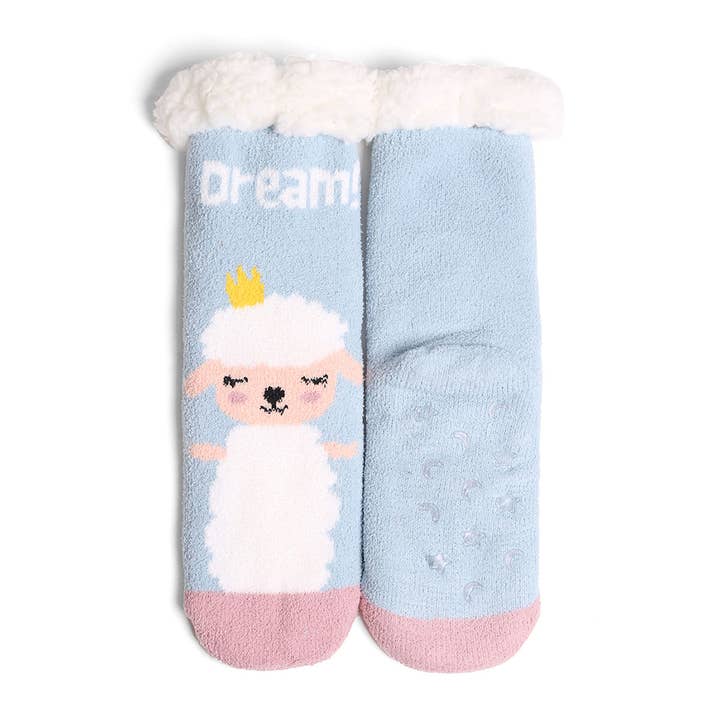 ASSORTED COLORS Luxury Soft Animal Theme Mini Crew Winter Socks for wholesale on Faire7