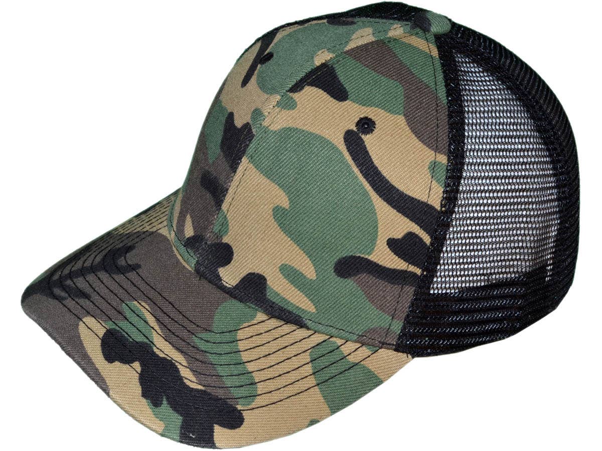 Buck Wholesale - Venta al por mayor Gorra trucker - Unisex - Gorras de camionero en blanco - Gorras BK de malla estructurada64