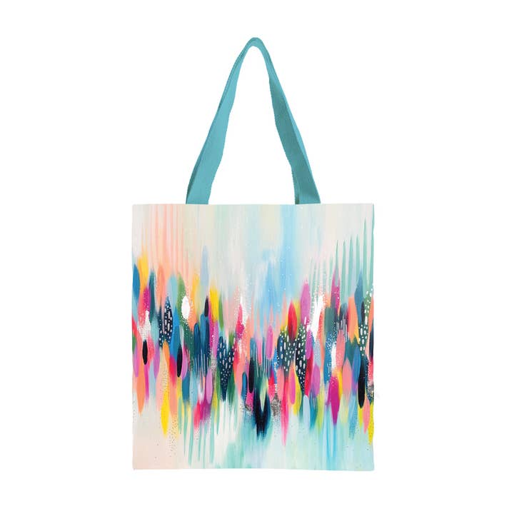 EttaVee Pinselstriche 103 Leinwand Magazin Tragetasche – Schlanke vertikale Tragetasche für den Großhandel von RainCaper