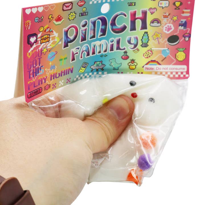 As Shown Fuzzy Maltese Dog Mochi Squishy Bag - 16 Pcs for wholesale on Faire6