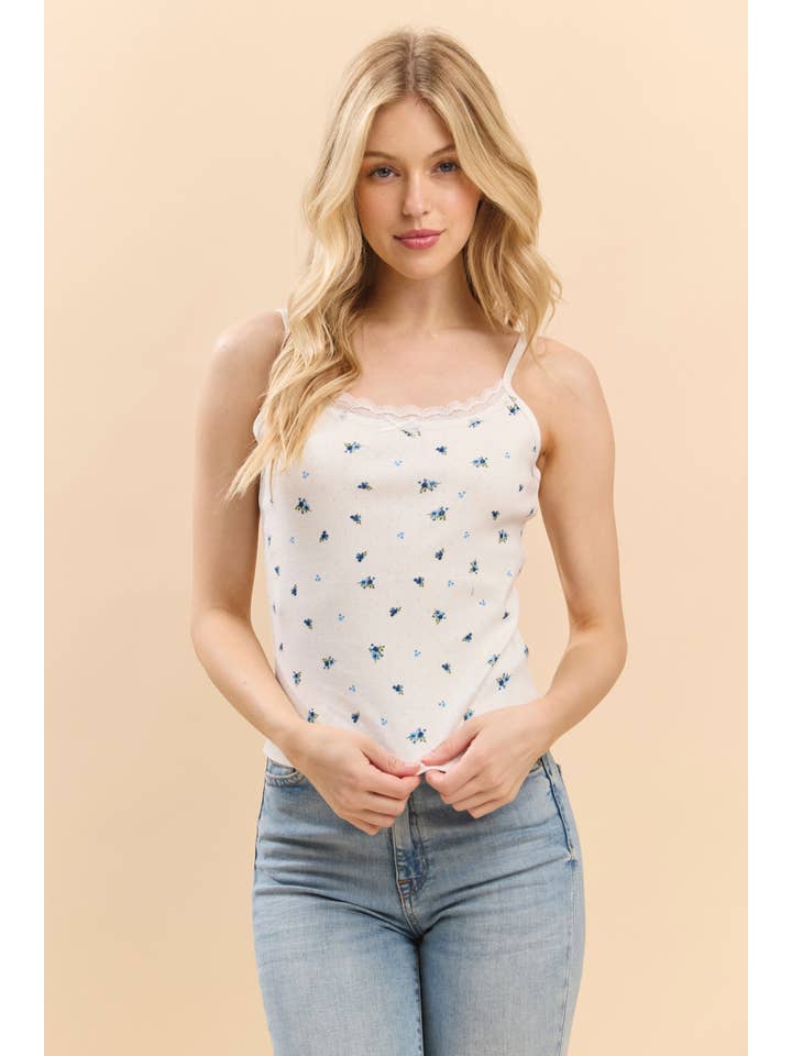 Heart & Hips - Wholesale Camisole - Women's - JC54289P - LACE TRIMMED BOW TIE CAMISOLE TANK7