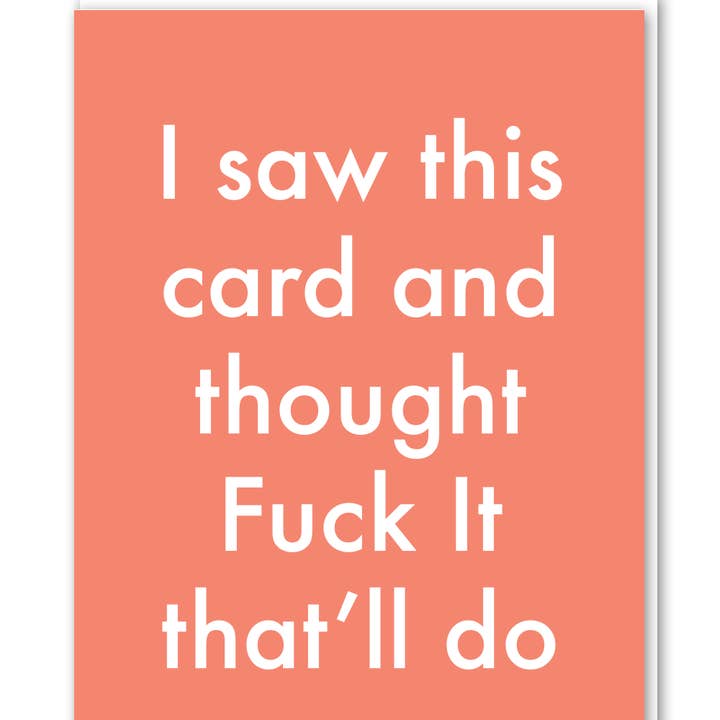 Objectables Publishing Limited – wholesale Everyday greeting card – I Saw This Card