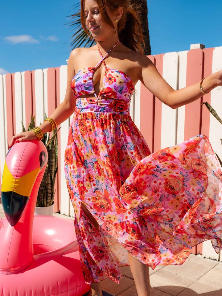 Bicoastal Swim Cover Up Skirt - Daisy Days for wholesale by BuddyLove