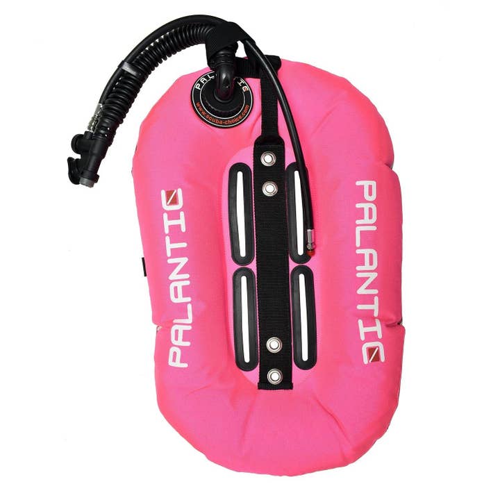 Palantic Neptune Pro Diving Donut Wing Single Tank 30lbs, Pink w/ Pink Camo Accent for wholesale by Scuba Choice