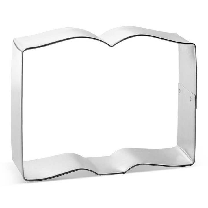 Open Book Cookie Cutter 3.75 in B1524 for wholesale by CookieCutter.com