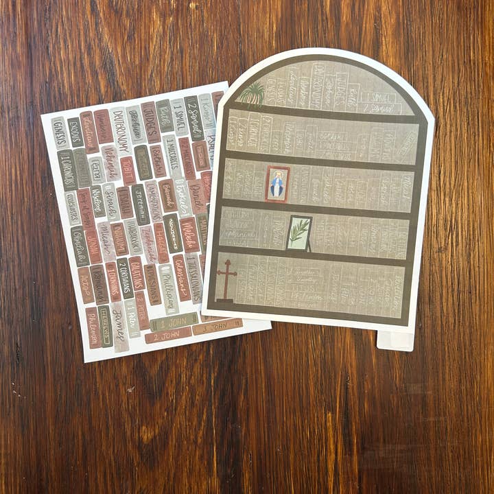 Catholic Bible Reading Progress Tracker for wholesale by Paper and Prayer