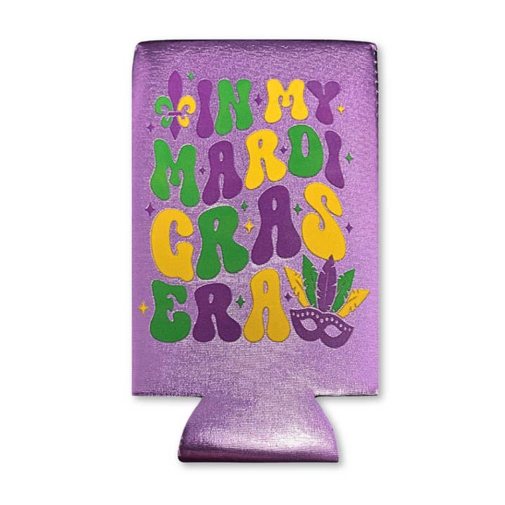 In My Mardi Gras Era Skinny Coozie (Each) for wholesale by Plush Appeal LLC