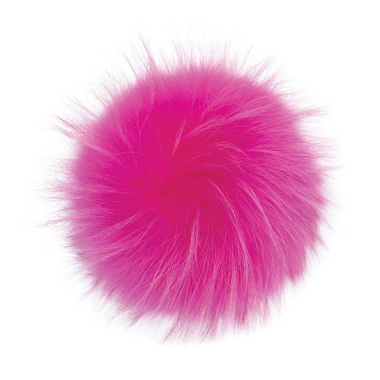 Lindo F - Wholesale Pom poms - Real Raccoon Fur Pom Pom - Popsicle Pink0