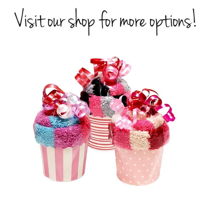 My Nana's Gifts - Wholesale Party Favor - Valentine cupcake socks gift favors for women and teens