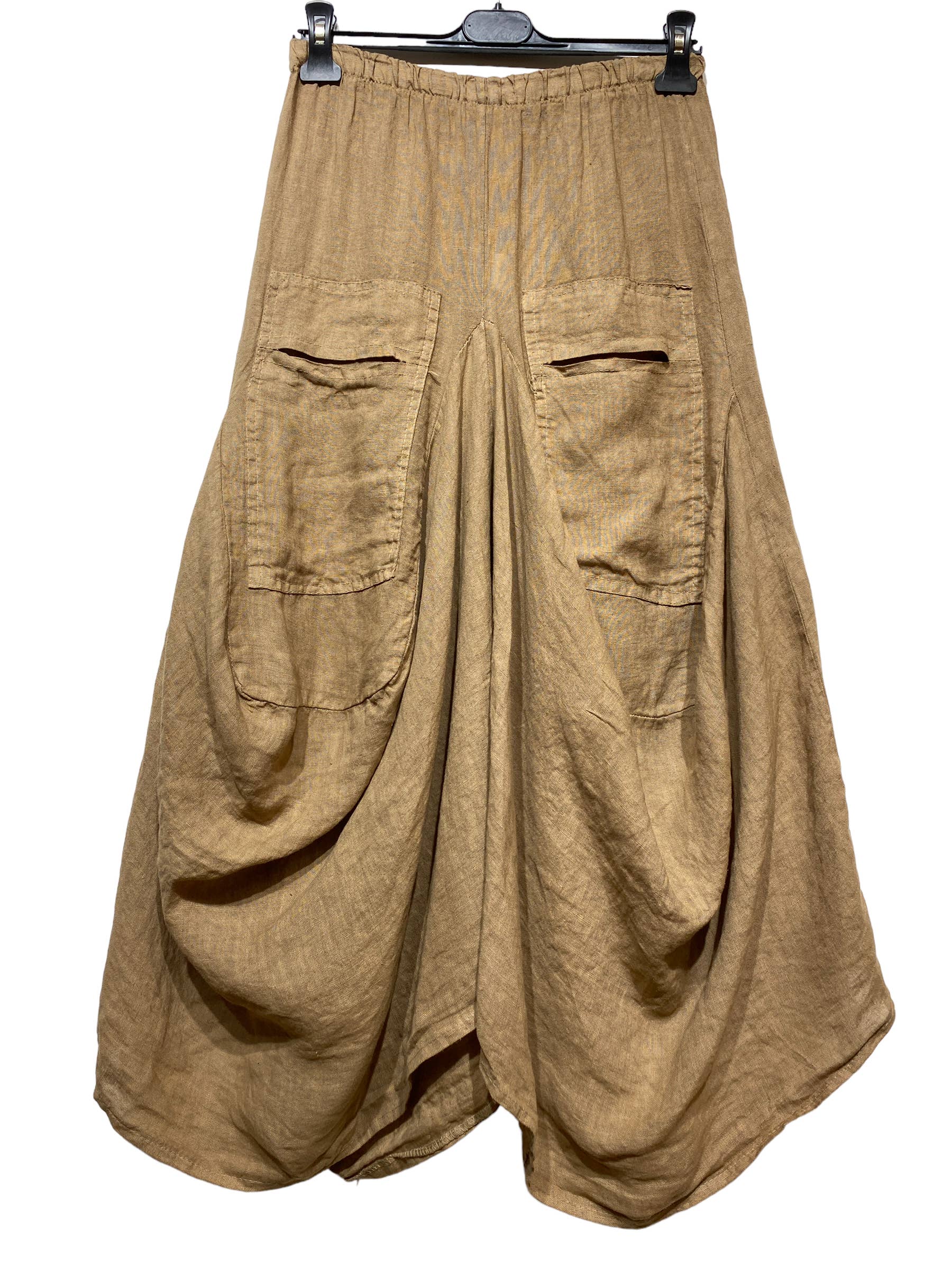 LINEN & COTTON HOUSE - Wholesale Jumpsuit - Women's - LINEN SAROUEL SKIRT WITH POCKETS 9917 663334