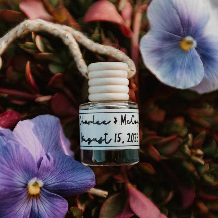 Custom Bridal Hanging Mini Reed Diffusers for wholesale by Made by Charlee