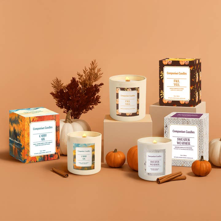 Companion Candles - Wholesale Jar/Filled Candle - The Fall Bundle5
