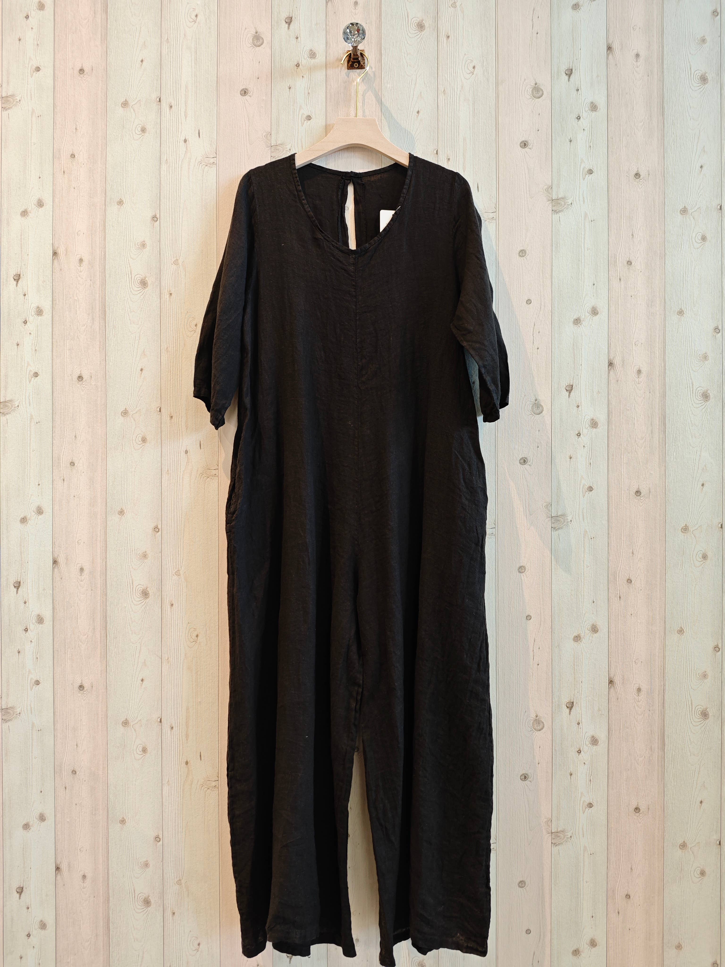 Linen & More - Vente Robe – femme - REF 2952 COMBINAISON À MANCHES EN 100 % LIN3