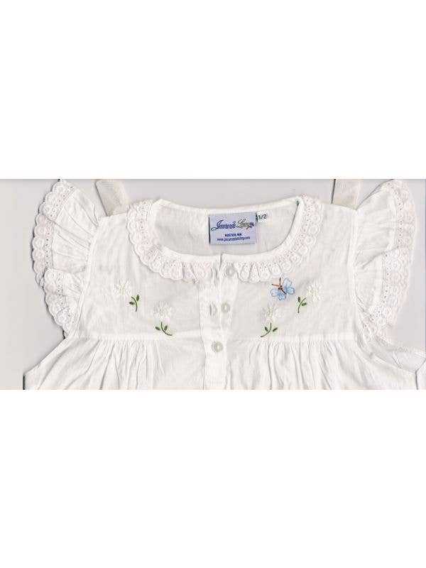 Lucy White Cotton Dress - Embroidered for wholesale by Jacaranda Living