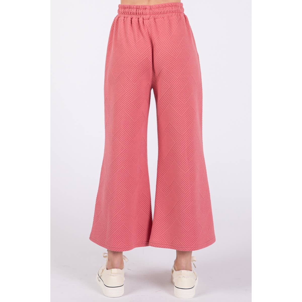 Veveret – wholesale Athletic sweatpants/jogging bottoms – Women's – Patterned French Terry Wide Pants7