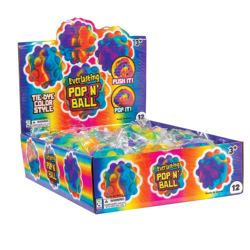 Geddes - Vente Balle d'éveil sensoriel – bébé - EVERLASTING POP N'BALL 12/DSP4