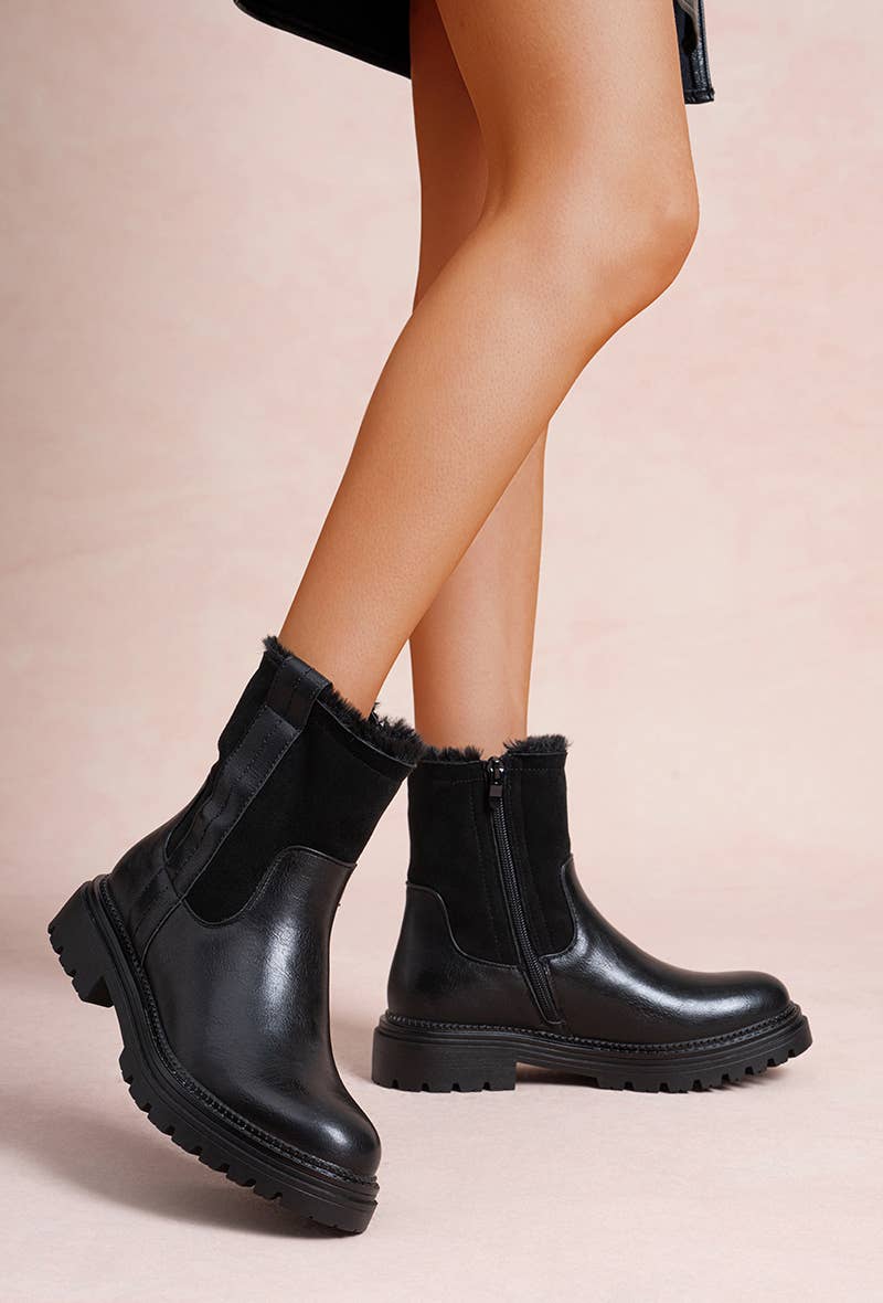 LADY GLORY - Wholesale Booties - Women's - Women's Low Ankle Boots with Lining – Cozy & Casual Style0