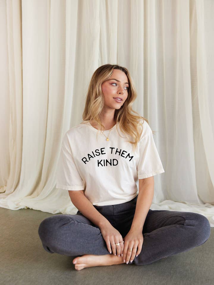 RAISE THEM KIND Mineral Graphic Top for wholesale by OAT COLLECTIVE