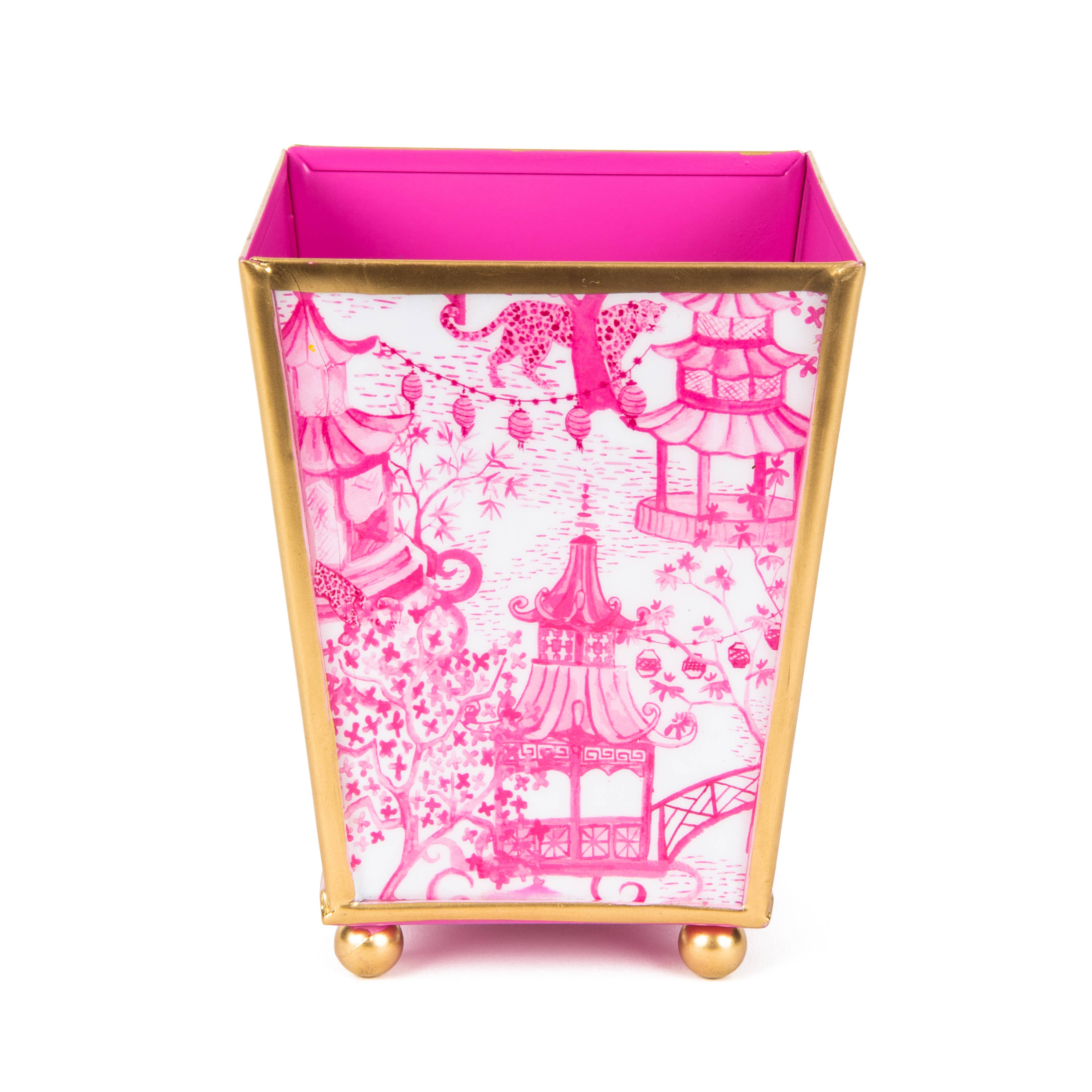 Jaye's Studio - Wholesale Plant Pot - Garden Party Enameled Square Cachepot Planter12