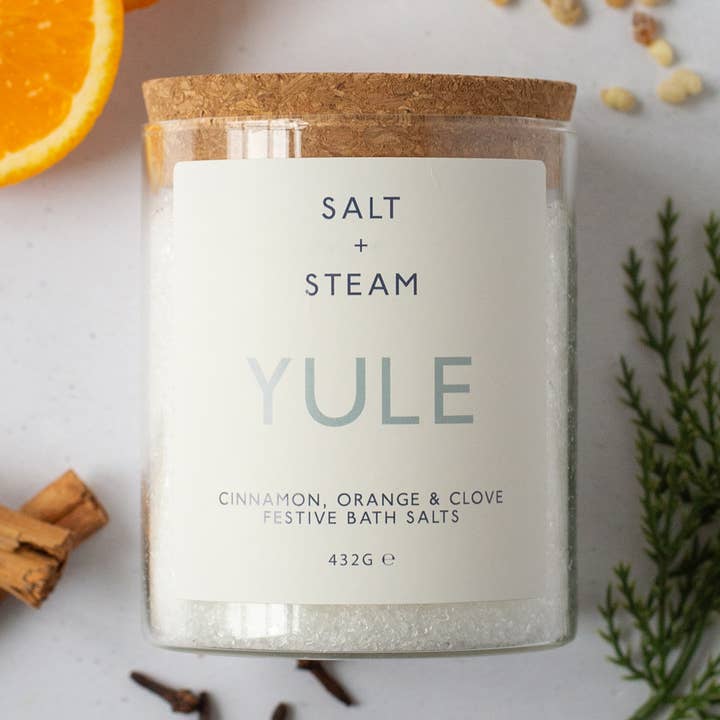 Yule - Christmas Bath Salts 80g & 432g for wholesale by Salt + Steam