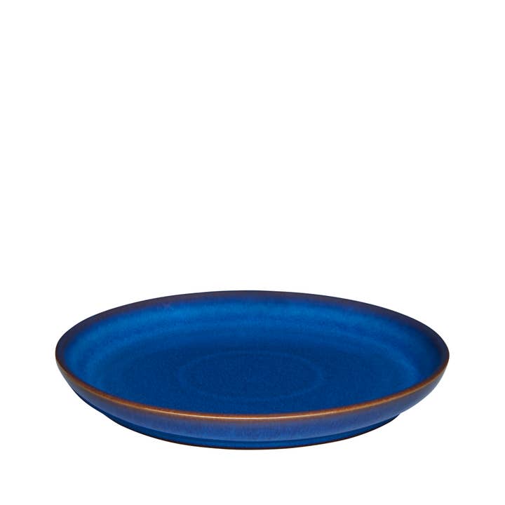 Imperial Blue Salad Coupe Plate for wholesale by Denby