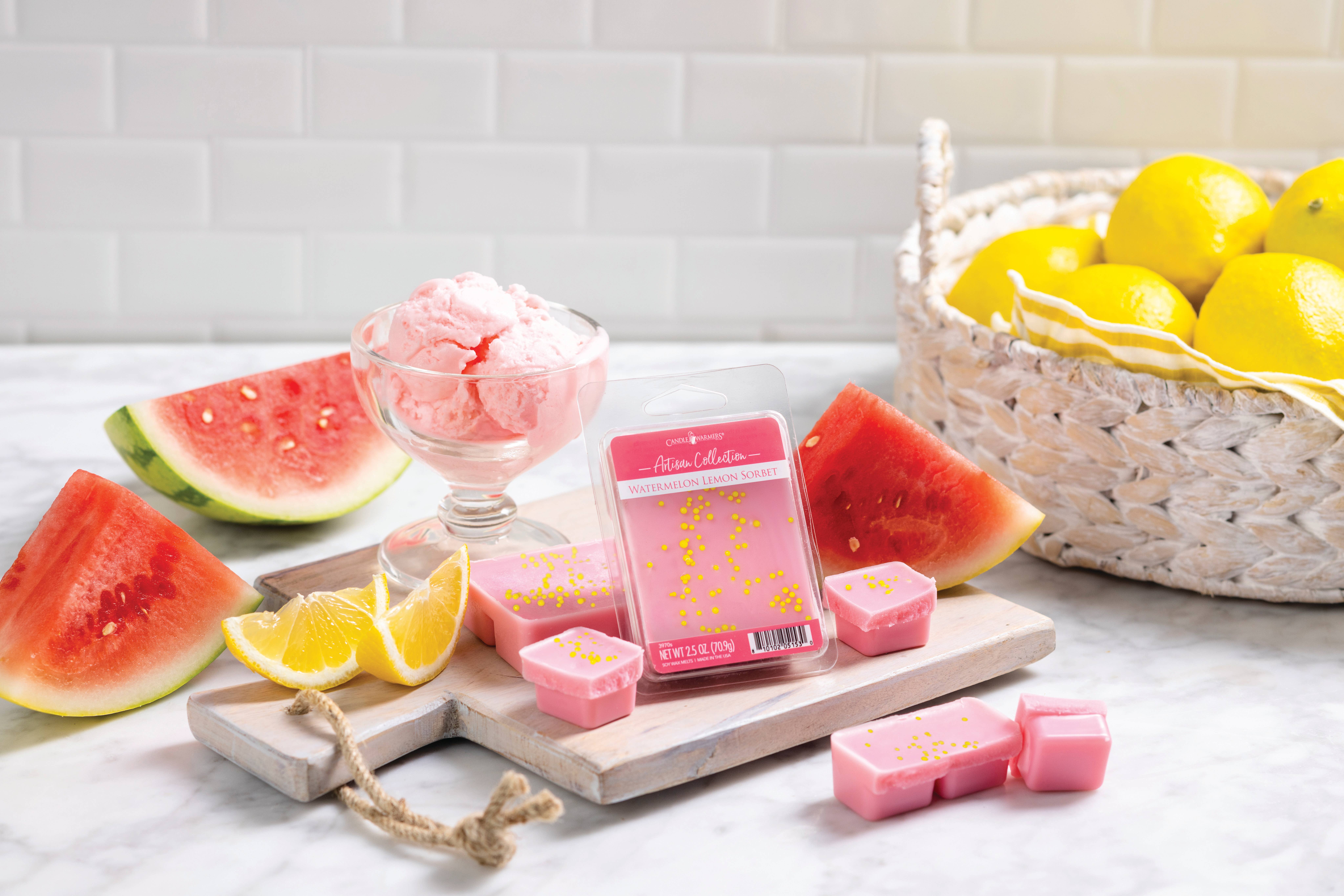 Candle Warmers Etc. - Wholesale Wax Melt - 2.5 oz Wax Melt Watermelon Lemon Sorbet1