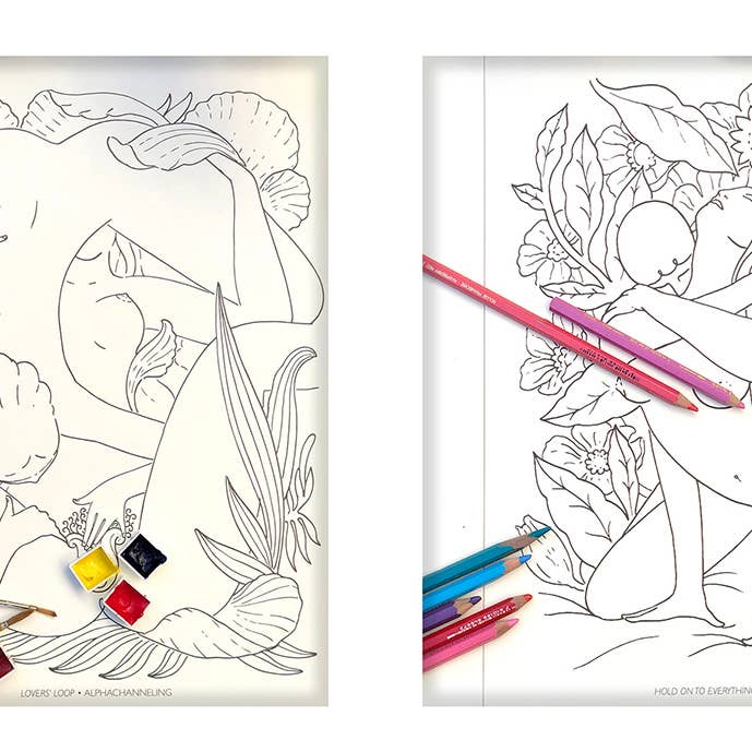 Alphachanneling - Wholesale Coloring Book - Adult - Dreaming in Color- Erotic Coloring Book by Alphachanneling