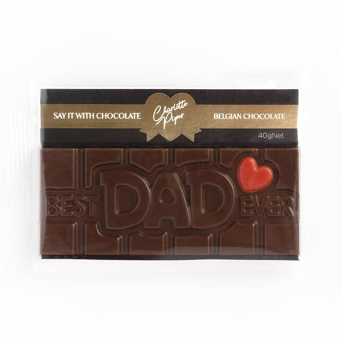 Charlotte Piper - Wholesale Chocolate bar - Best Dad Chocolate Bar 40g Milk Chocolate(12)