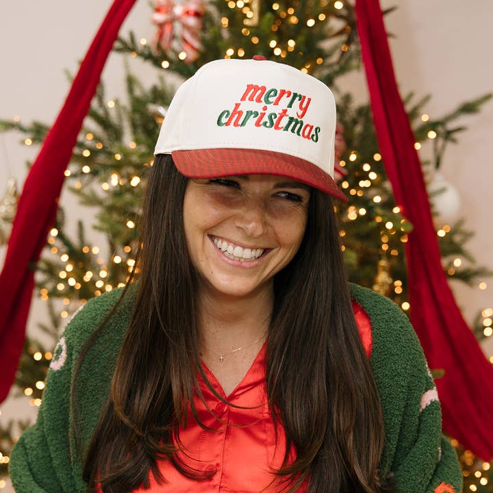 Ruby Moon - Wholesale Beanie - Women's - Merry Christmas Red Striped Hat - Christmas Hat5