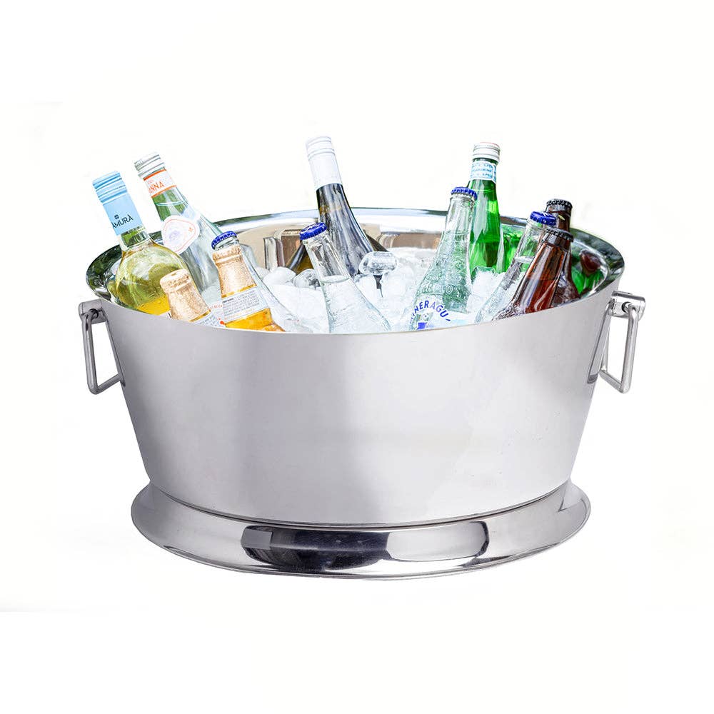 Sol Living - Wholesale Bar Tool - Ellender Stainless Steel Beverage Tub, 6.5 Gallons0