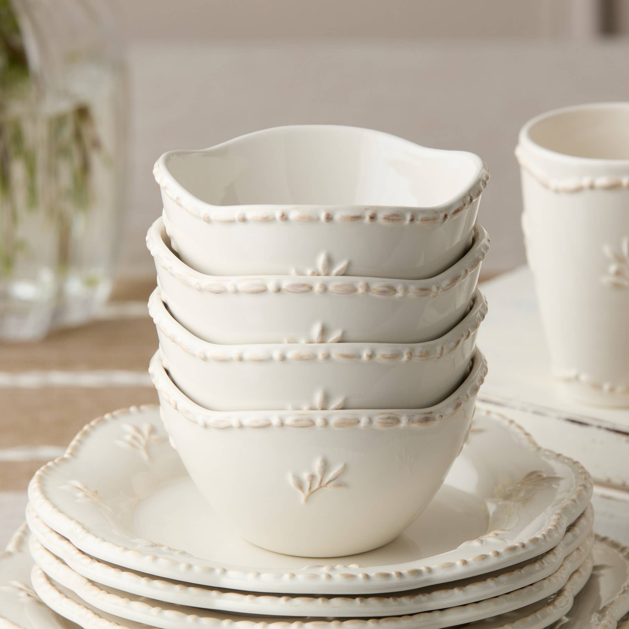 Certified International - Wholesale Bowl - Heritage Beads Cereal Bowl – Morning Elegance in Stoneware3