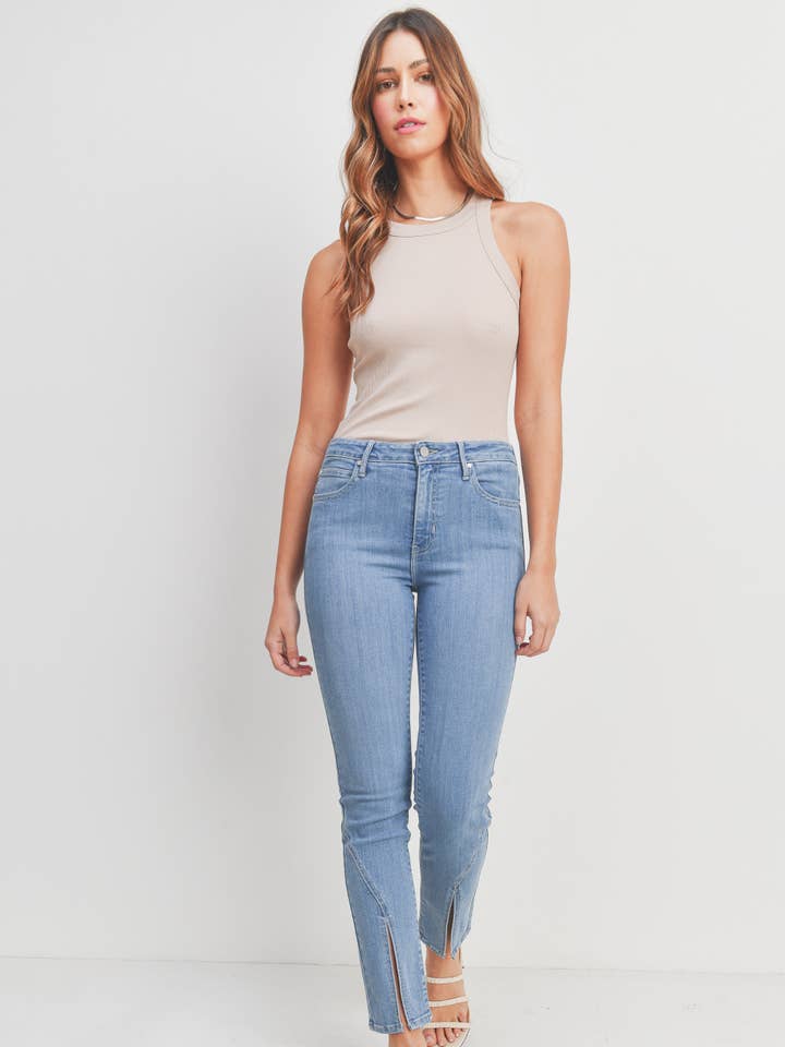 BP431J - LT - Slim gesplitste zoom voor wholesale door JUST BLACK DENIM