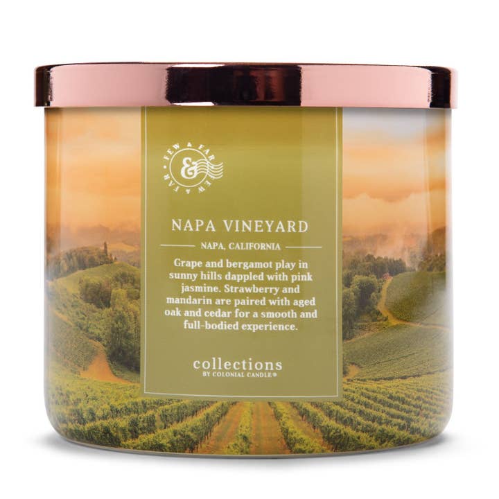 Napa Vineyard 411G doftljus för wholesale av Colonial Candle DE