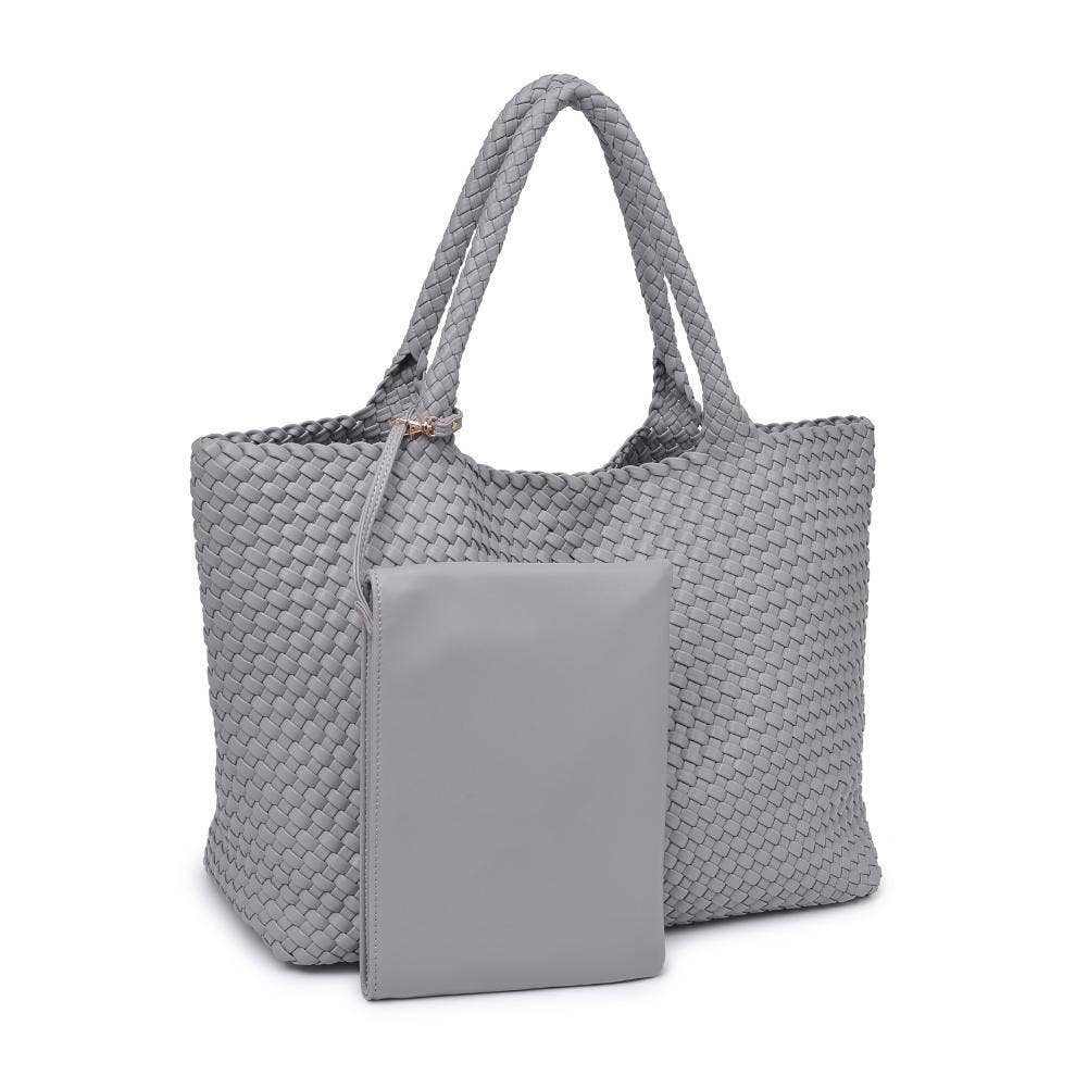 Moda Luxe - Vendita all'ingrosso Borsa tote - Donna - Borsa tote intrecciata in pelle vegana Solana61
