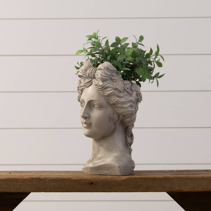 Audrey's Home & Gift - Wholesale Plant Pot - Lady Head Planter (PC)2