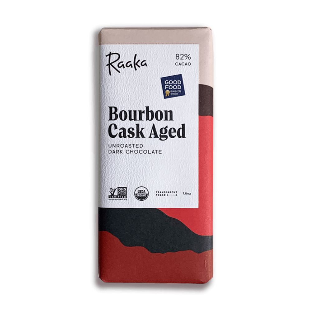 Olympia Coffee - Vente Barre chocolatée - Tablette de Chocolat Vieillie en Fût de Bourbon | Raaka0