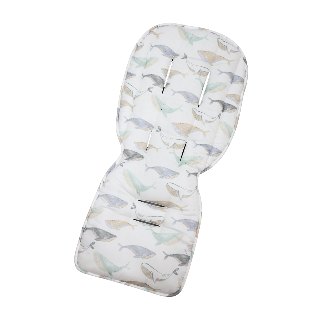 Cuddle Bug & Co – wholesale Pram cover/accessory – Mini & Me Univeral Pram Liner Whales0