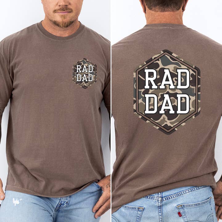 Refinery Number One LLC - Wholesale T-Shirt (Graphic) - Unisex - Rad Dad, Camo, Camouflage, Father's Day, Husband T-Shirt3