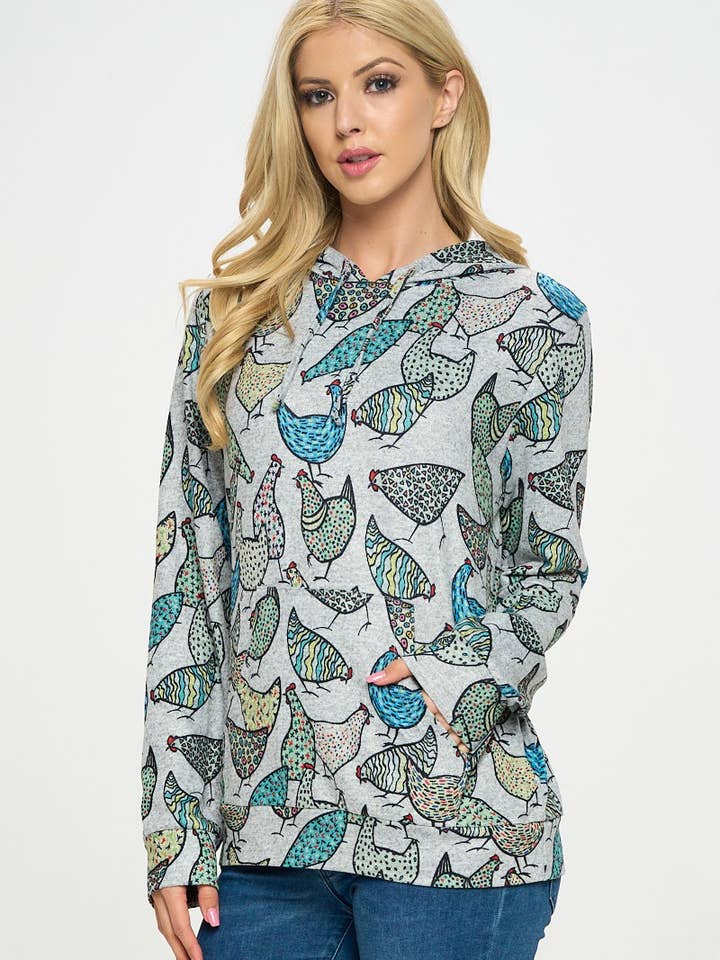 Chicken Pullover Plus Size Hoodie for wholesale by LA Soul