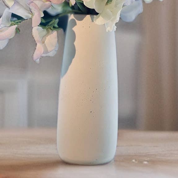 Slim Concrete Vase for wholesale by Wind + Willow Co.