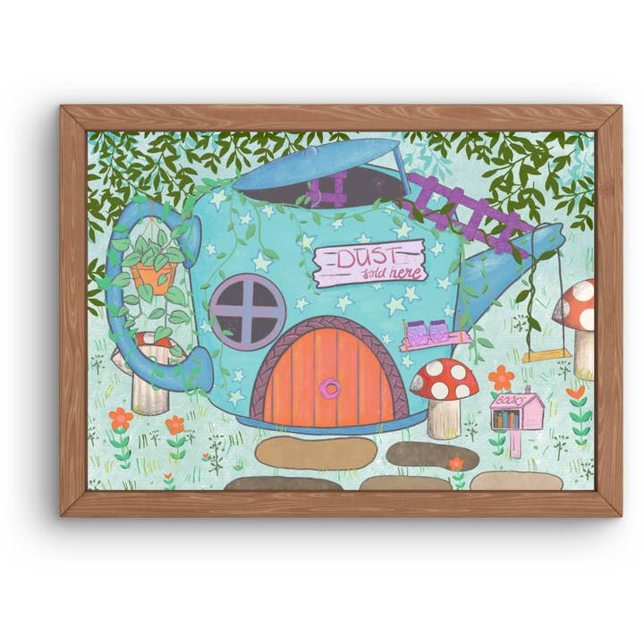 Impression d'illustration numérique Fairy House pour la vente par Lisa Trinca Art