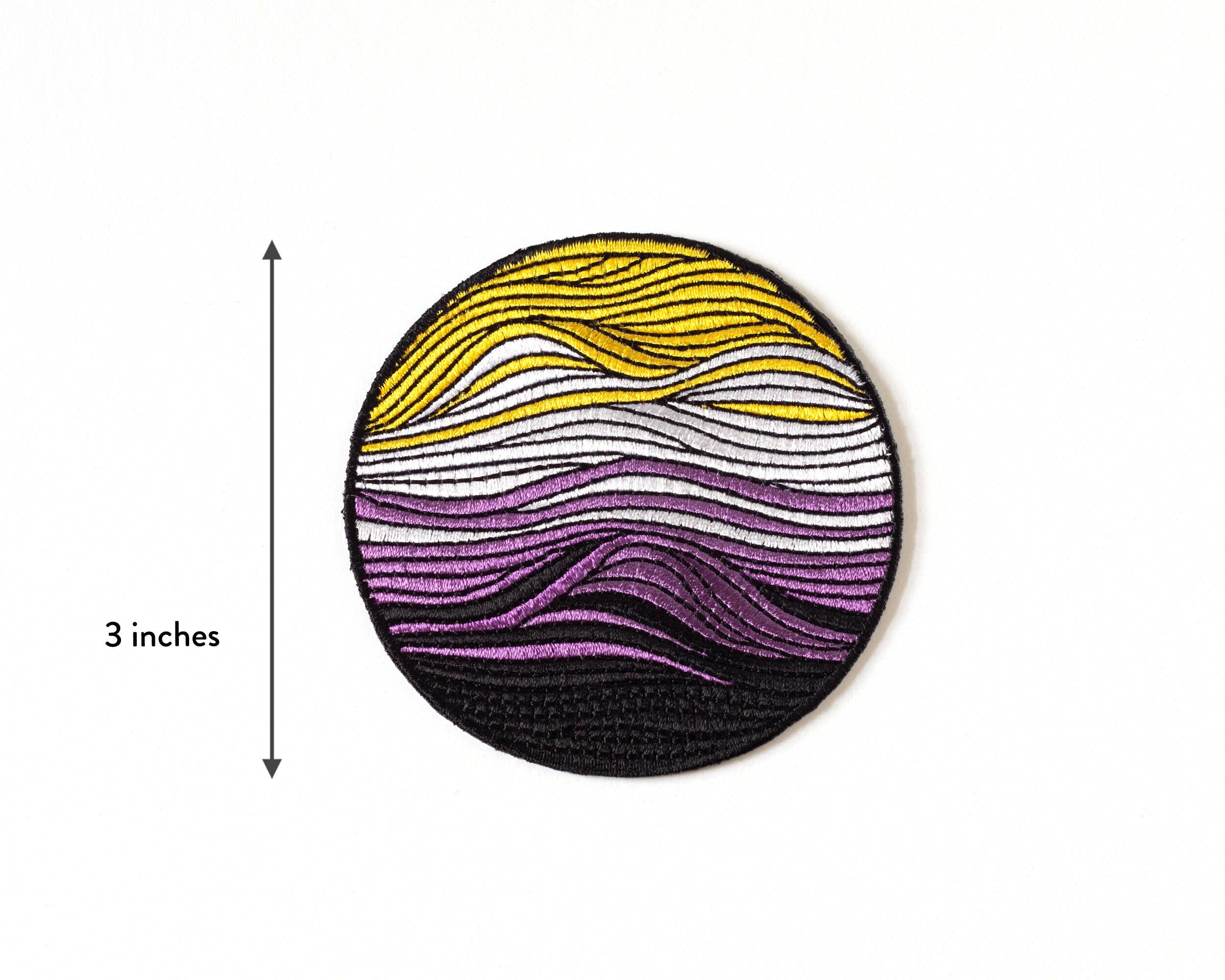RippleSplash Studio - Wholesale Patch - Subtle Non-Binary Flag Iron-On Patch2