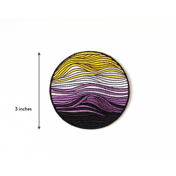 RippleSplash Studio - Vente Écusson - Patch thermocollant Subtil Non-Binary Flag2